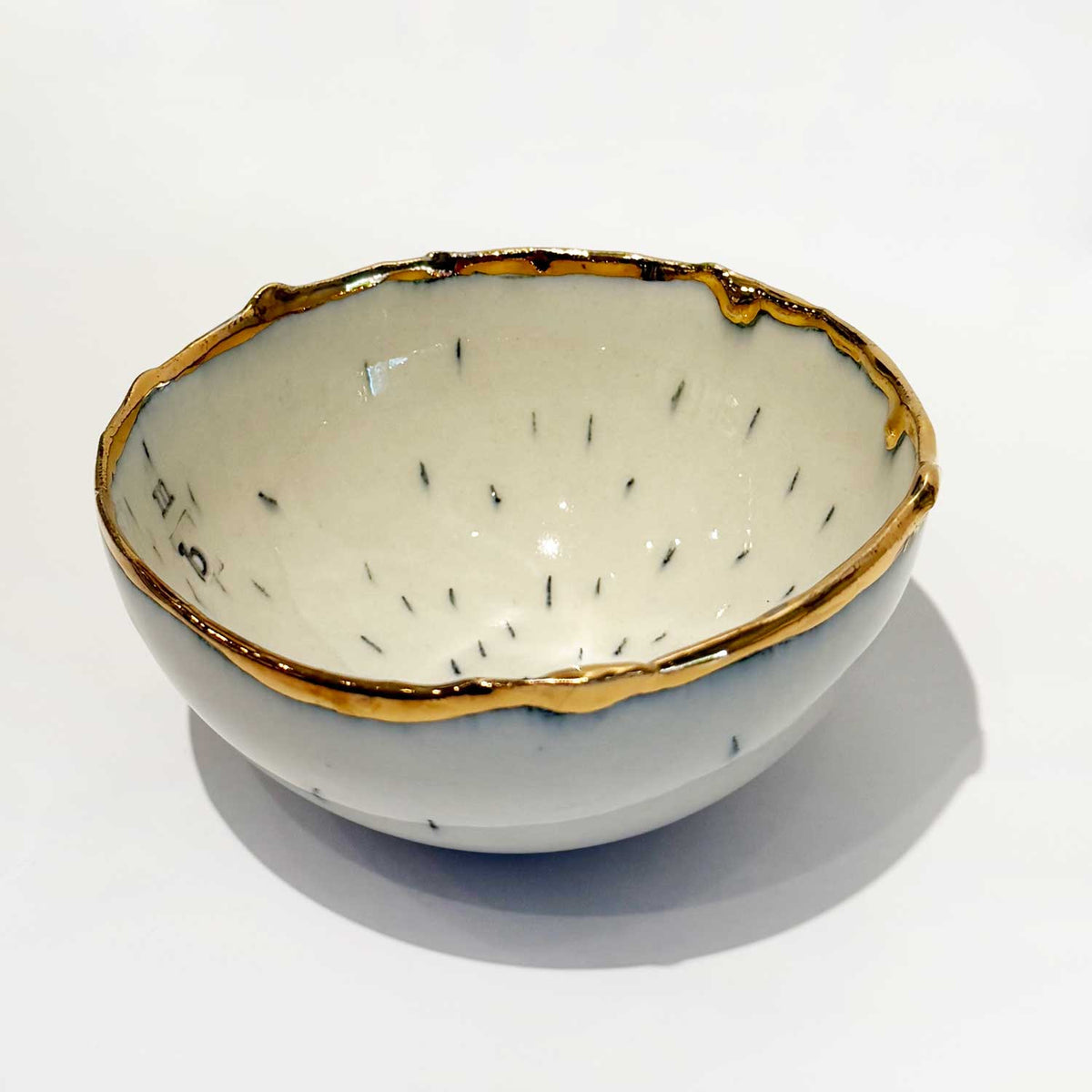 Baby Bowl Apples & side view - Petroff Gallery - Ceramic Art