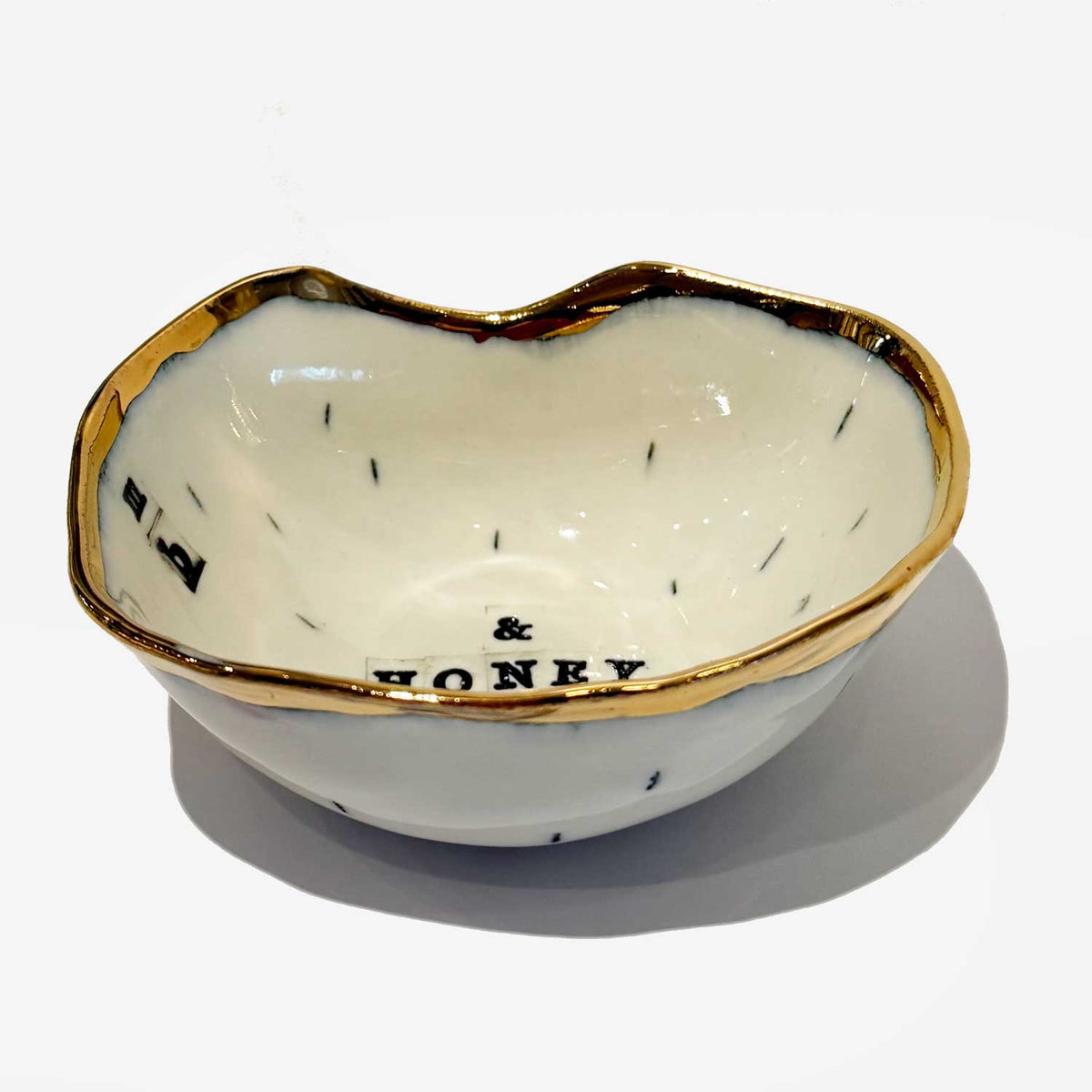 Baby Bowl & Honey side view - Petroff Gallery - Ceramic Art