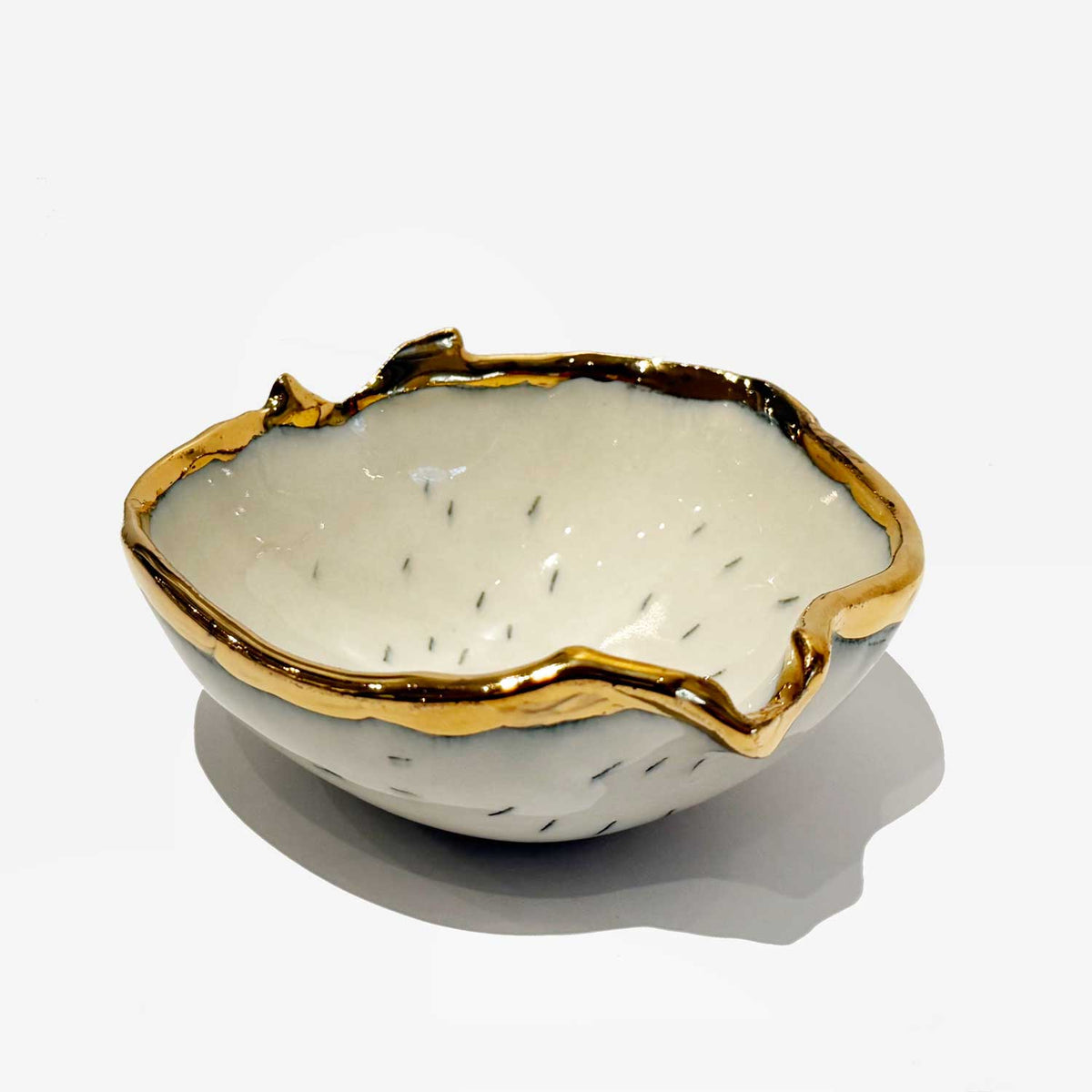 Baby Bowl Apples & side view - Petroff Gallery - Ceramic Art