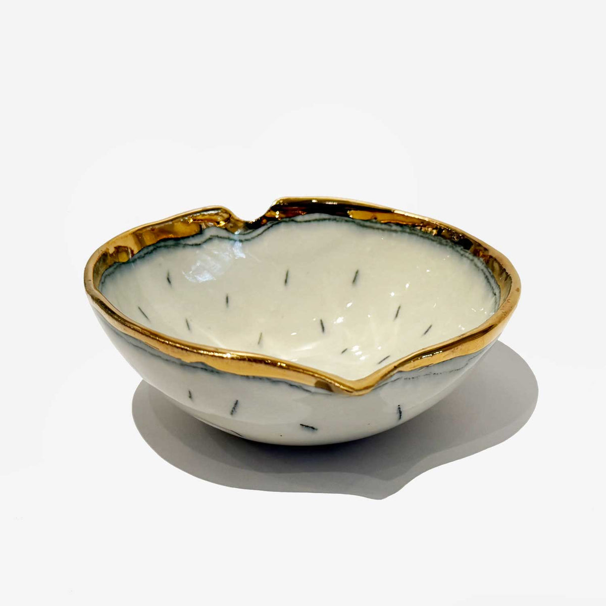 Baby Bowl and Honey side view - Petroff Gallery - Ceramic Art