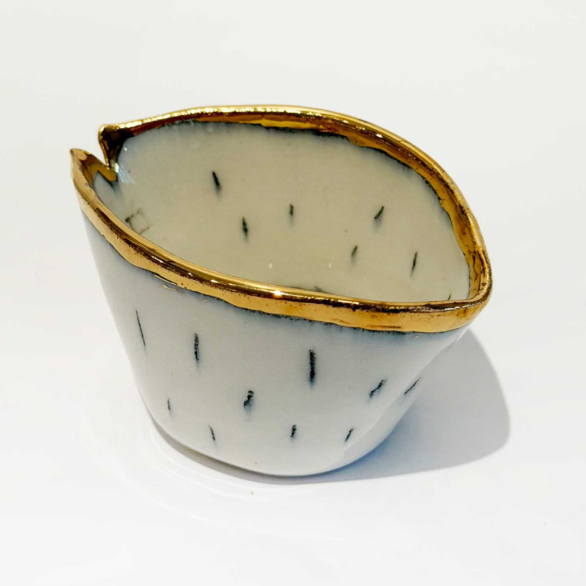 Honey Pourer 2 side view - Petroff Gallery - Ceramic Art