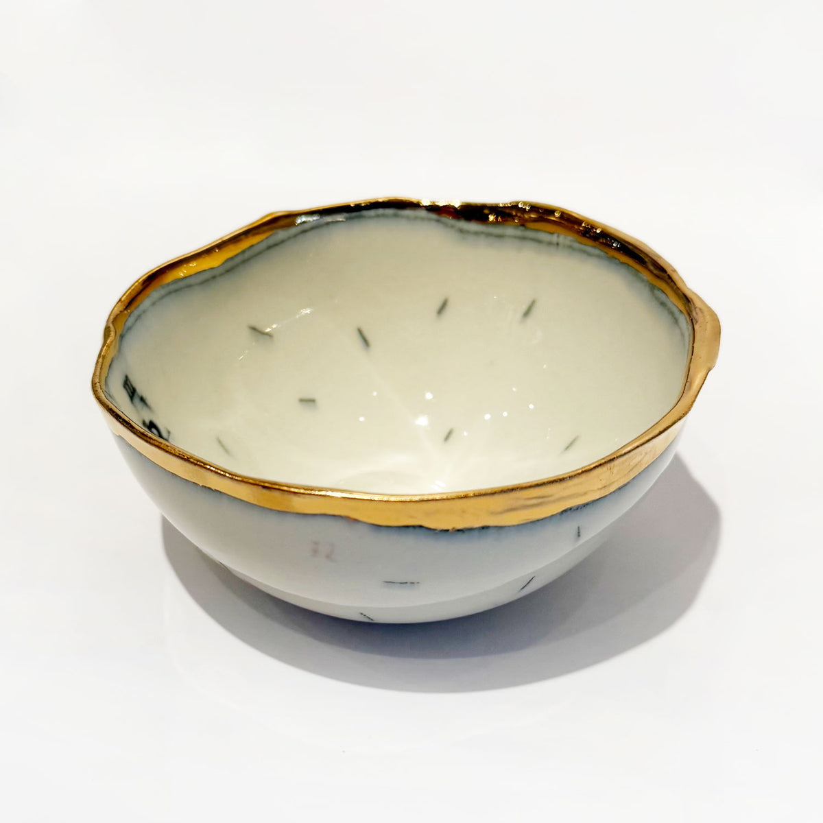 Baby Bowl Apples Side View - Petroff Gallery - Ceramic Art