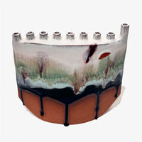 Large Landscape Menorah - Petroff Gallery - Ceramic Art