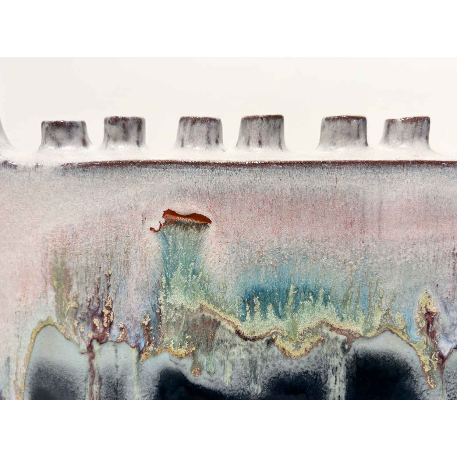 Medium Landscape Menorah - Petroff Gallery - Ceramic Art