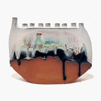 Medium Landscape Menorah - Petroff Gallery - Ceramic Art