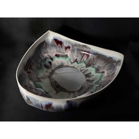 Large Triangle Landscape Bowl -  Petroff Gallery - Ceramics 