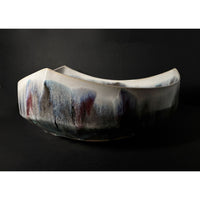 Large Triangle Landscape Bowl -  Petroff Gallery - Ceramics 