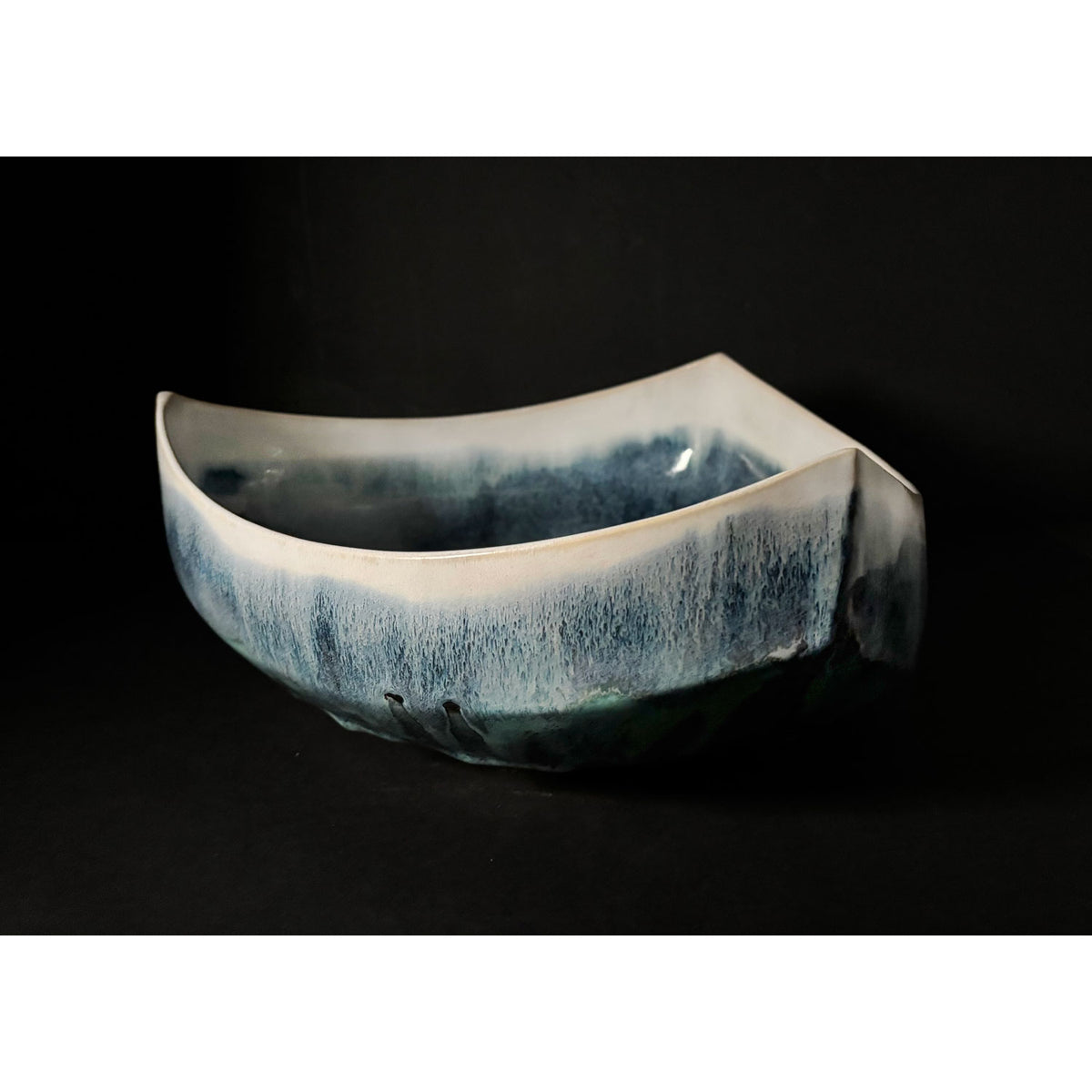 Medium Triangle Landscape Bowl - Petroff Gallery - Ceramics
