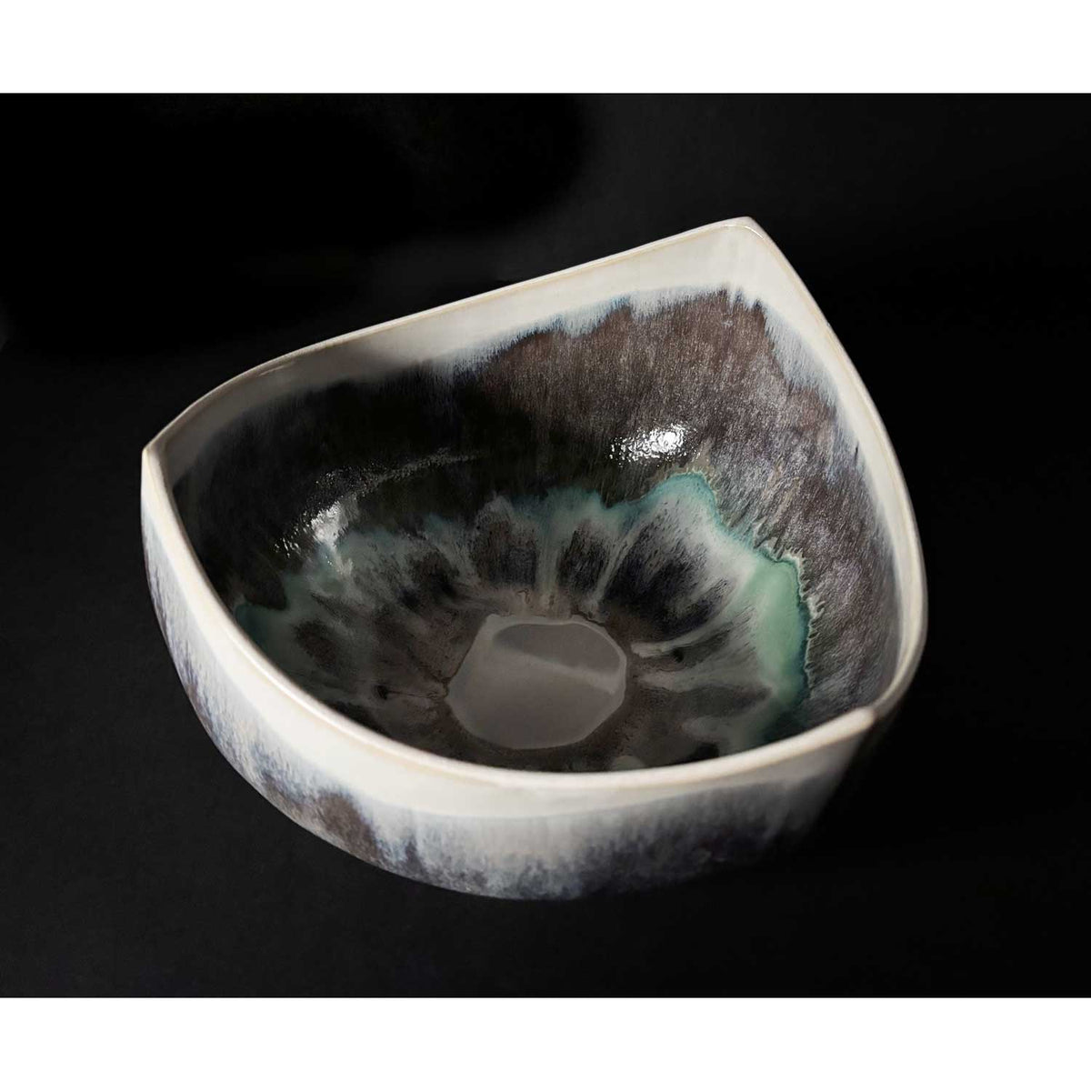 Small Triangle Landscape Bowl 1 - Petroff Gallery - Ceramics