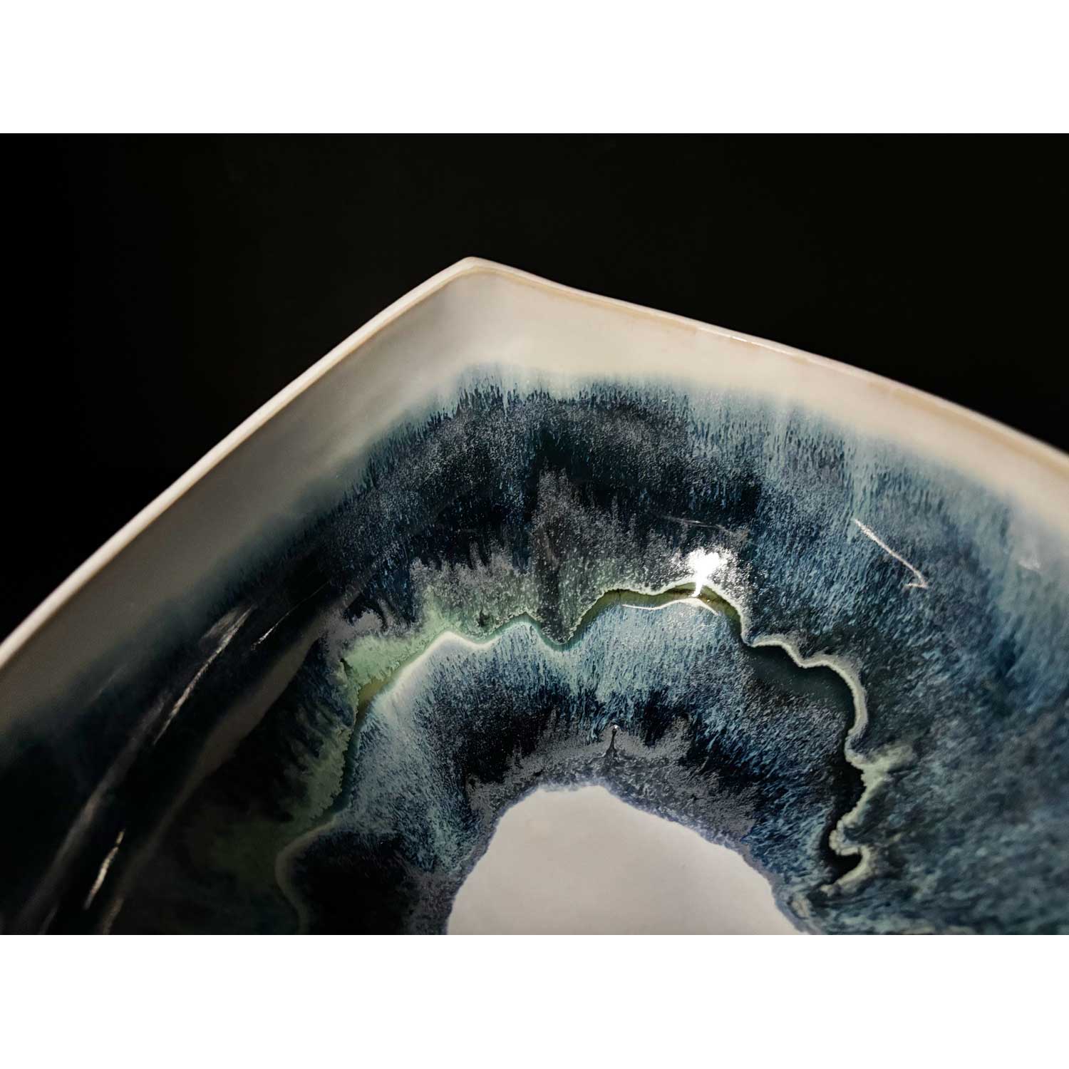 Small Triangle Landscape Bowl 2 - PEtroff Gallery - Ceramics