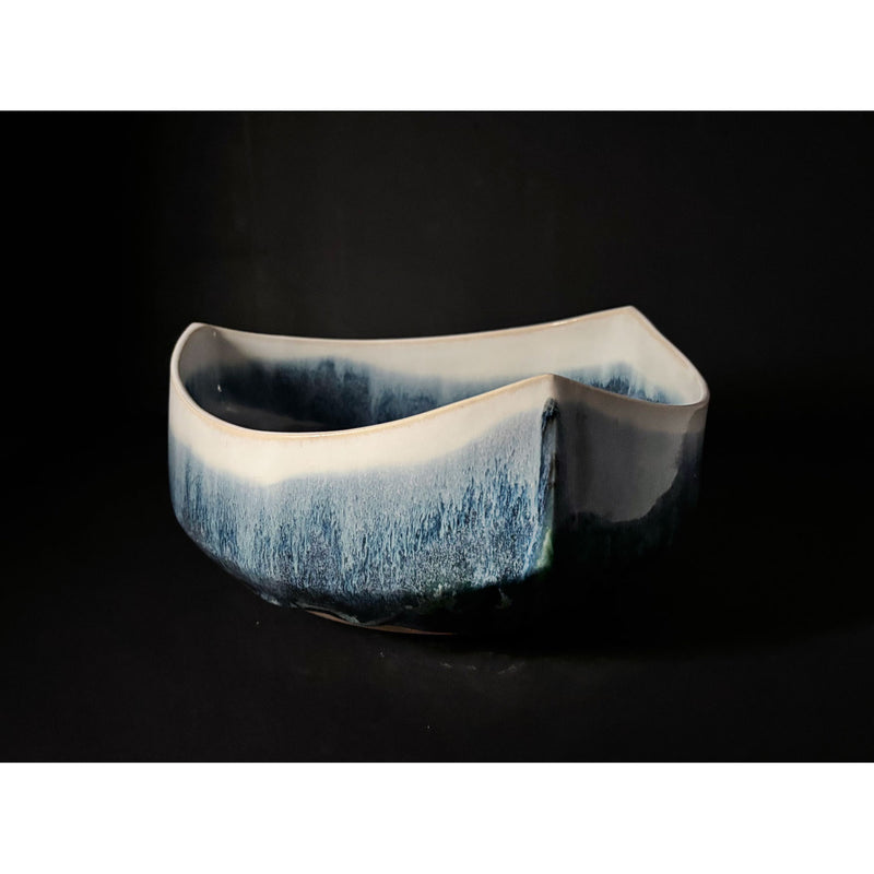Small Triangle Landscape Bowl 2 - PEtroff Gallery - Ceramics