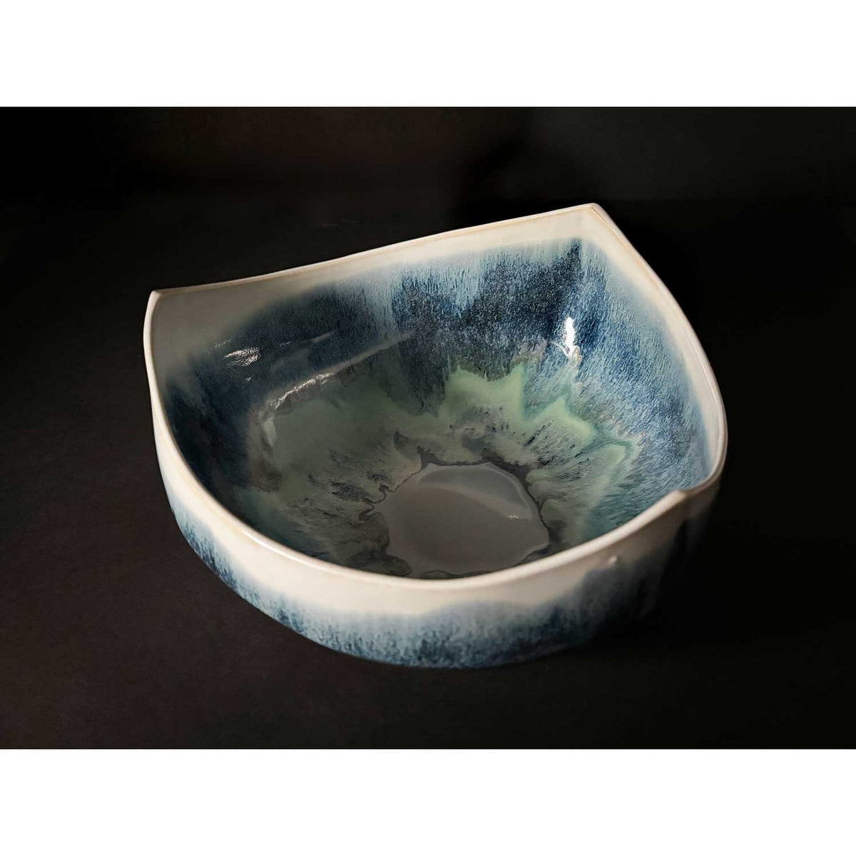 Small Triangle Landscape Bowl 3 - Petroff Gallery - Ceramics