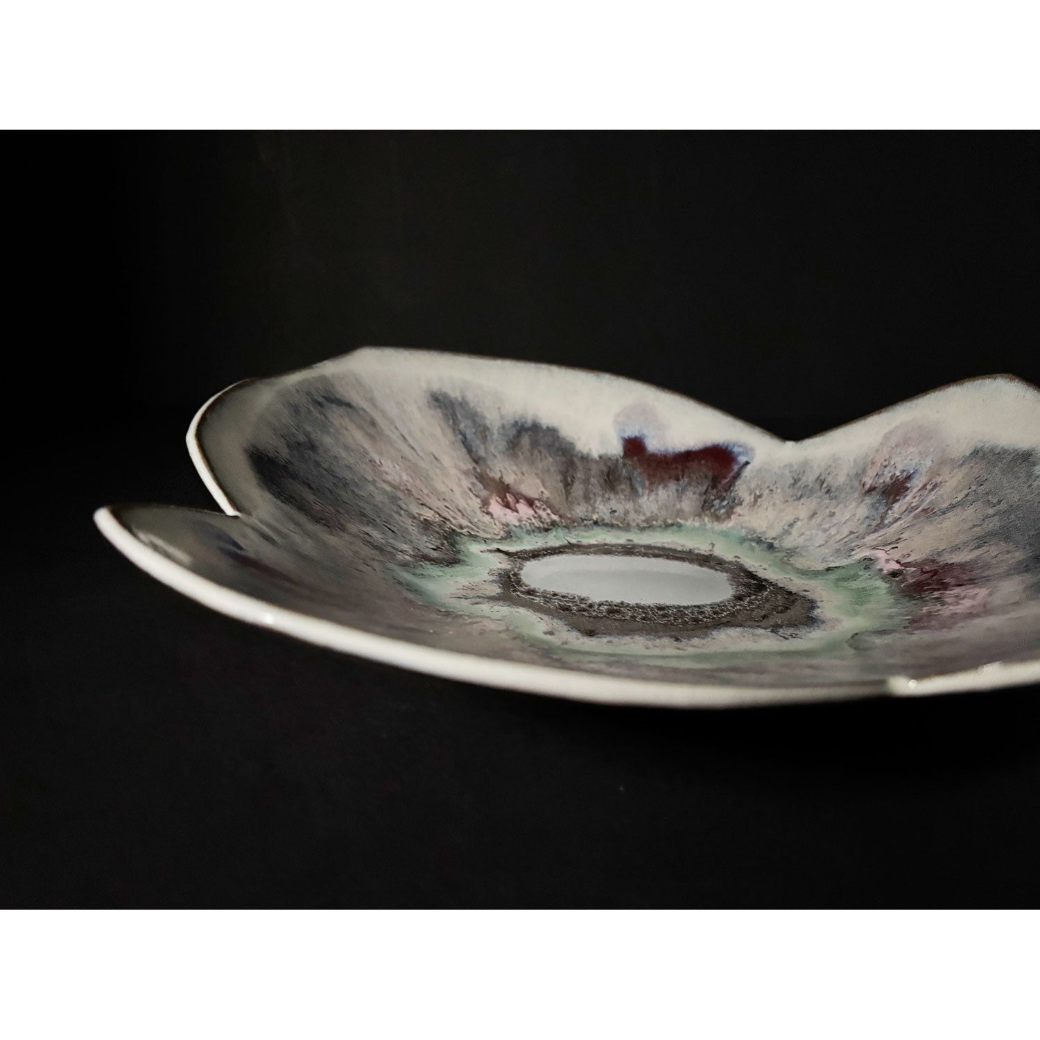 Small Floral Platter 1 - Petroff Gallery - Cermaics