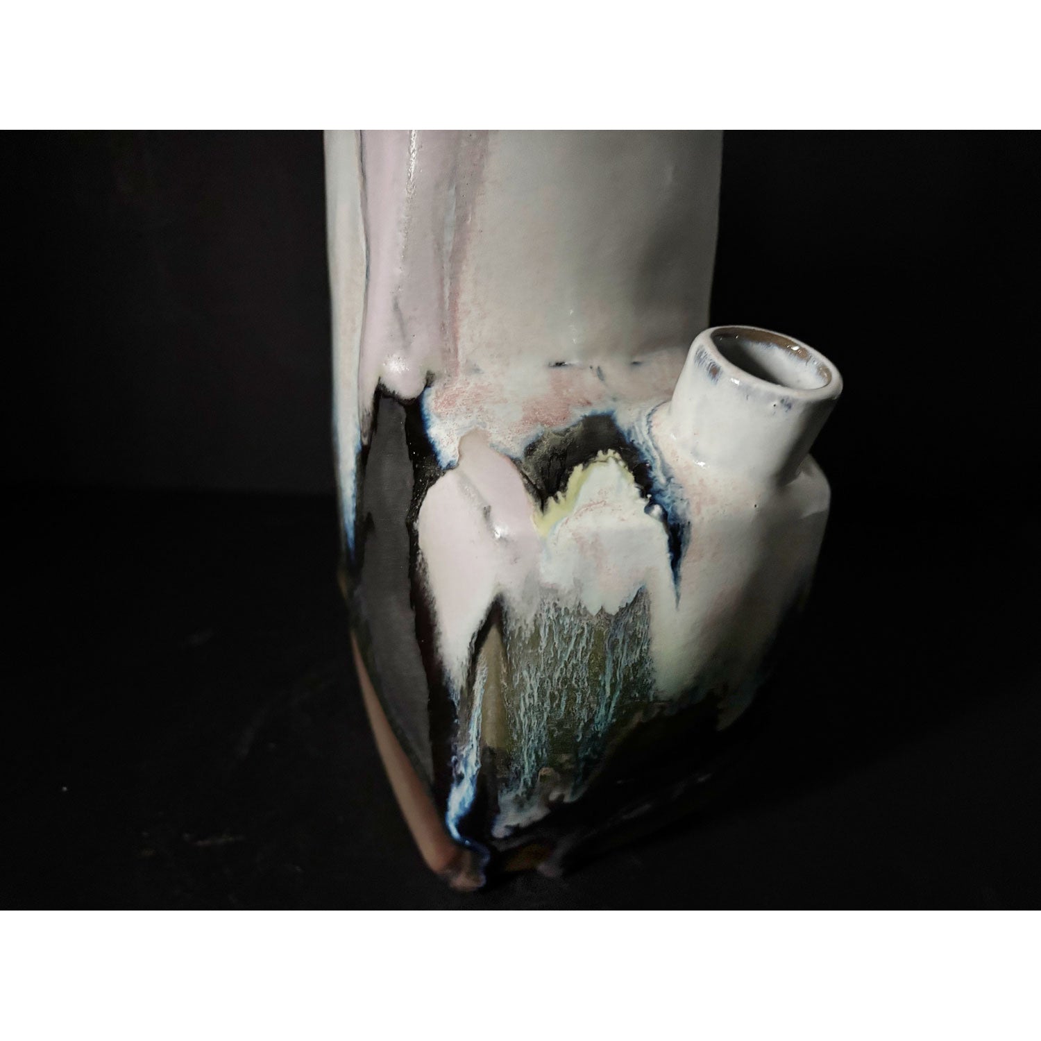 Pink Top Landscape Vessel - Petroff Gallery - Ceramics