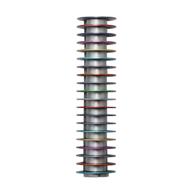 Mezuzah 20 discs multicolour - Petroff Gallery - Judaica Art