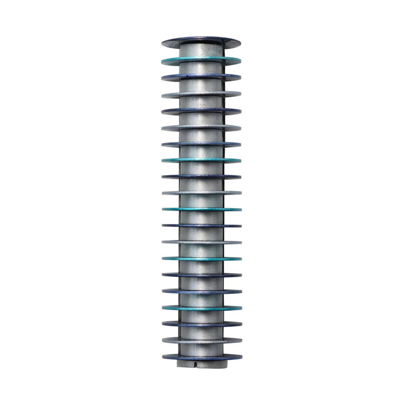 Mezuzah 20 discs blue - Petroff Gallery - Judaica Art