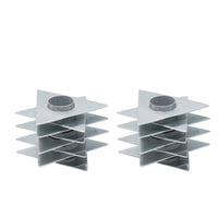 Silver Magen David Silver Candleholders - Petroff Gallery - Judaica