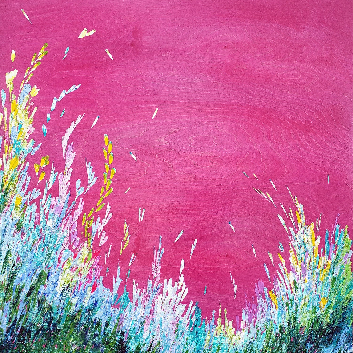 Magenta Sky 40" x 40" - Petroff Gallery - Painting