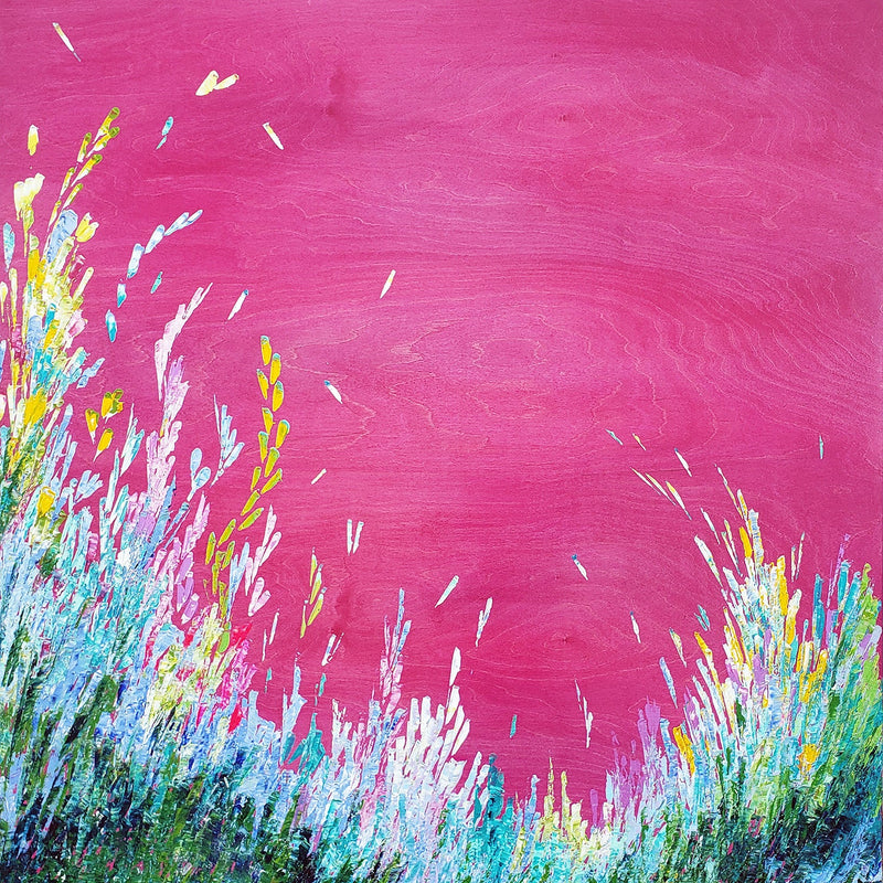 Magenta Sky 40" x 40" - Petroff Gallery - Painting
