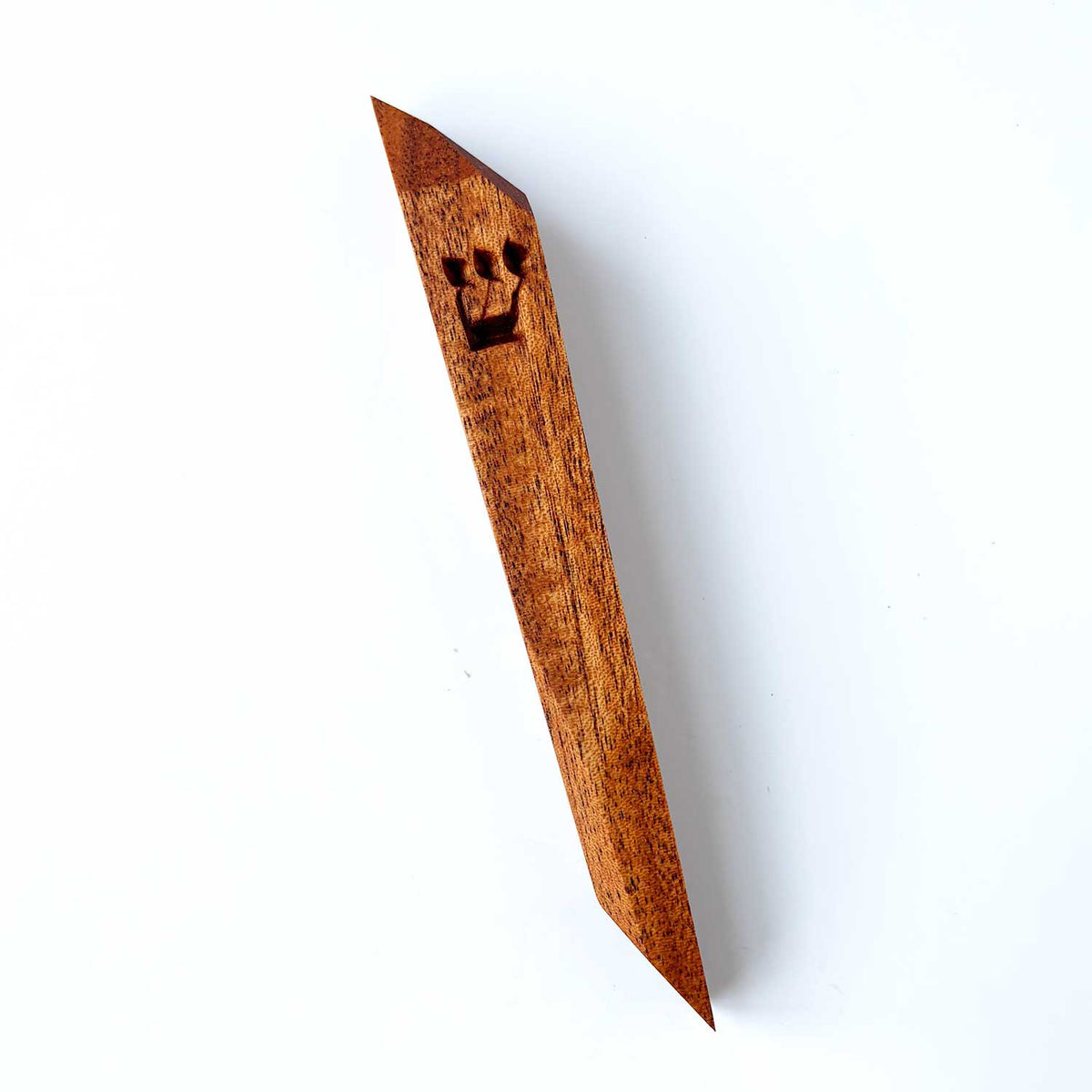Mahogany Mezuzah - Petroff Gallery - Judaika