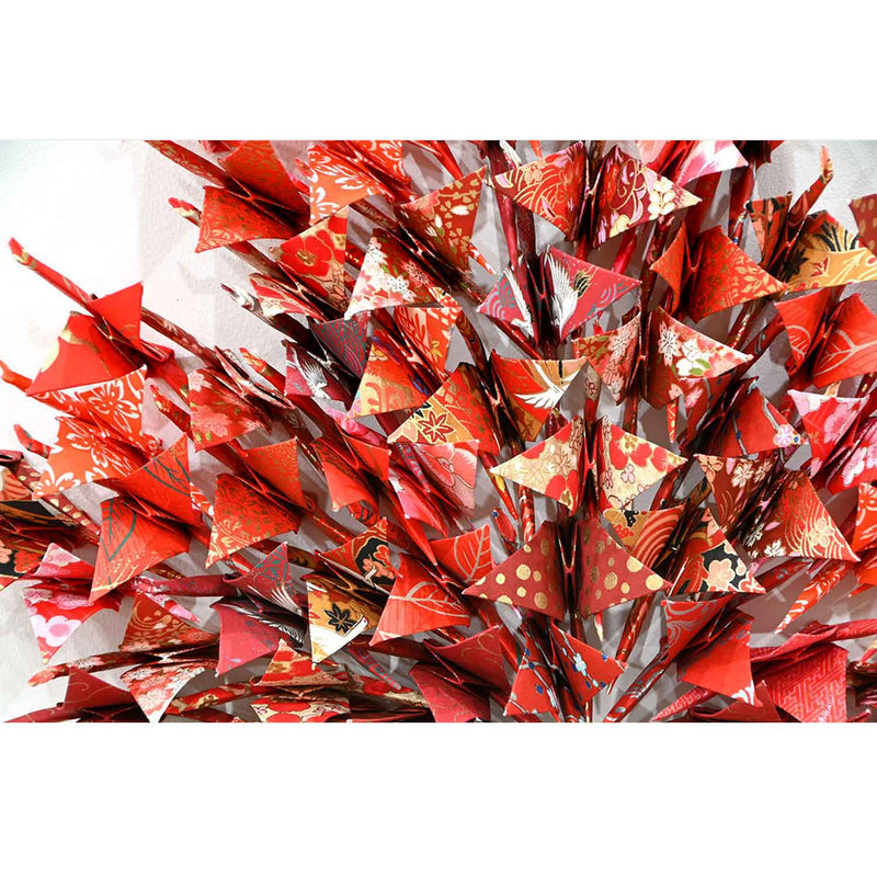 Maple Leaf Forever II 16" x 16" - Petroff Gallery - Mixed Media Art