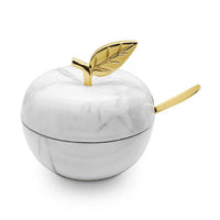 Marble Apple Dish - Petroff Gallery - Judaica