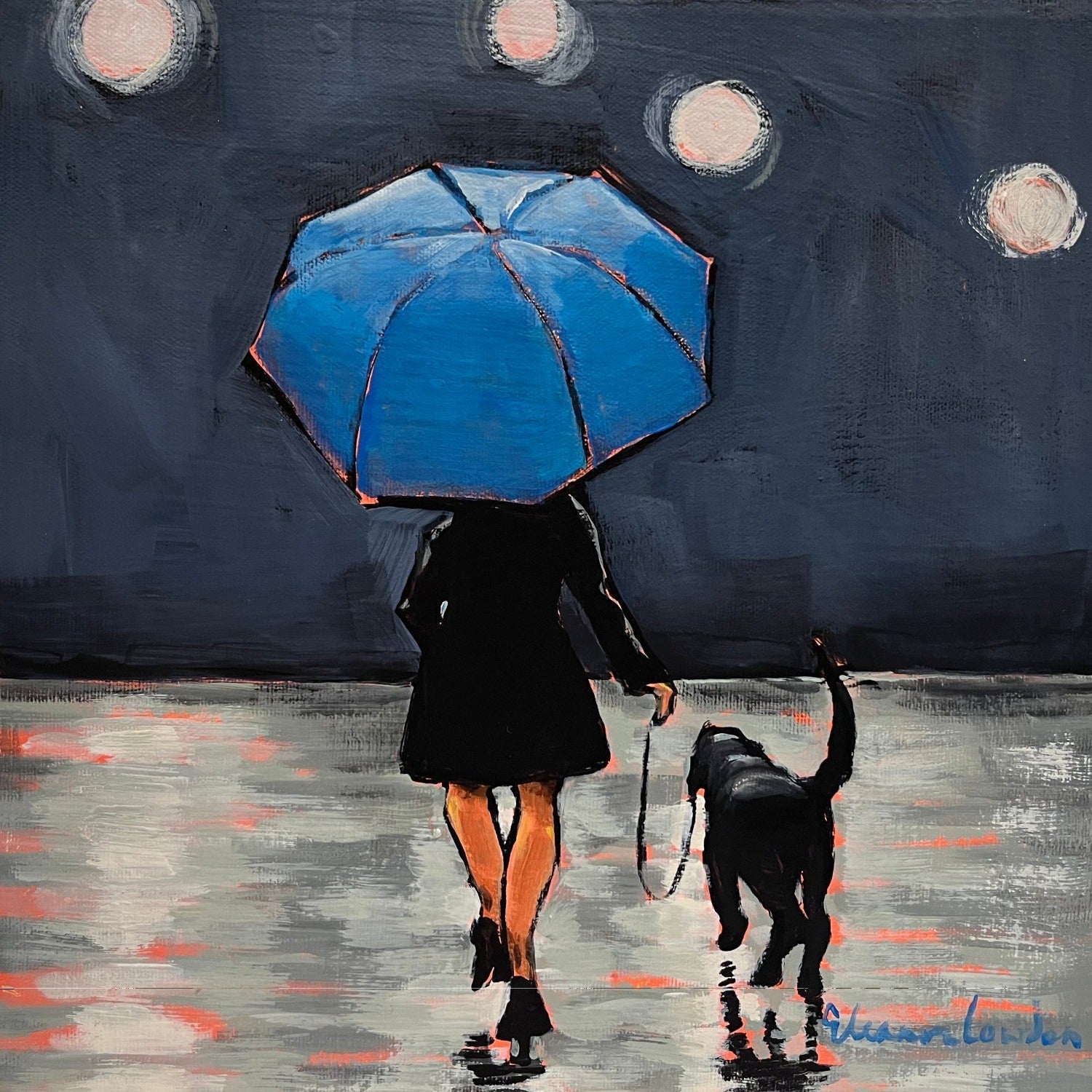 Matching Coats 12" x 12" - Petroff Gallery -  - Eleonor Lowden - Matching Coats 12x12