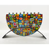 Matrix Menorah - Petroff Gallery -  - Marie Levine - Matrix Menorah, 9" x 14" x 3"