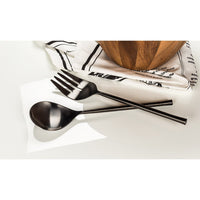 Matte Black Salad Servers - Petroff Gallery -  - Abbott - Matte Black Salad Servers 11"