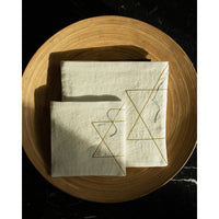 Matzah cover & Afikoman set - Petroff Gallery -  - Pearl Richman - matzah and afikoman set