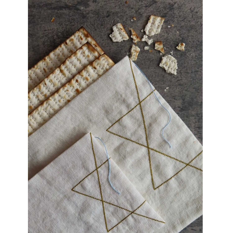 Matzah cover & Afikoman set - Petroff Gallery -  - Pearl Richman - matzah and afikoman set