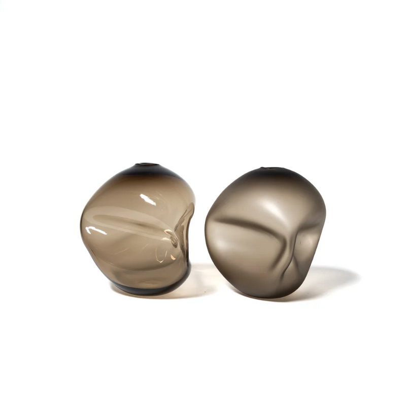 Medium Bronze Pebble Vase - Petroff Gallery - Glass Art