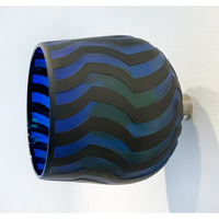 Medium Blue Wall Mounted Bowl - Petroff Gallery -  - Jared Last - Medium Blue Wall Mounted Bowl, 5.5" x 4.5" x 4.5"
