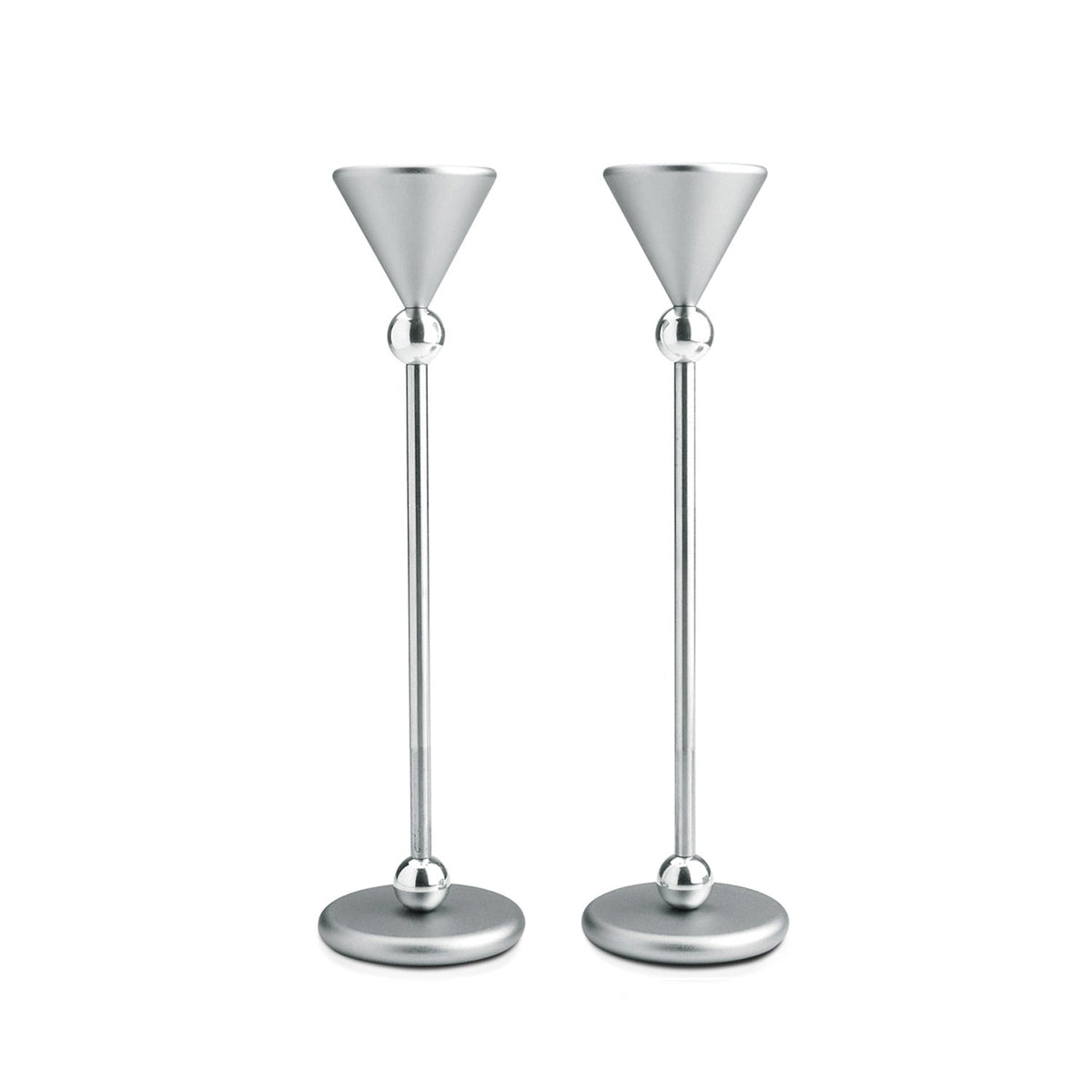 Medium Candlesticks Silver - Petroff Gallery