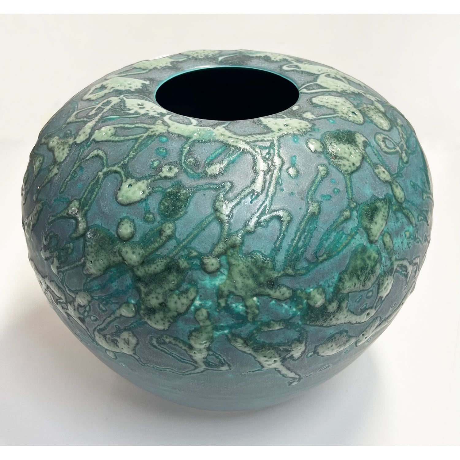 Medium Green Ornate Vase - Petroff Gallery -  - 