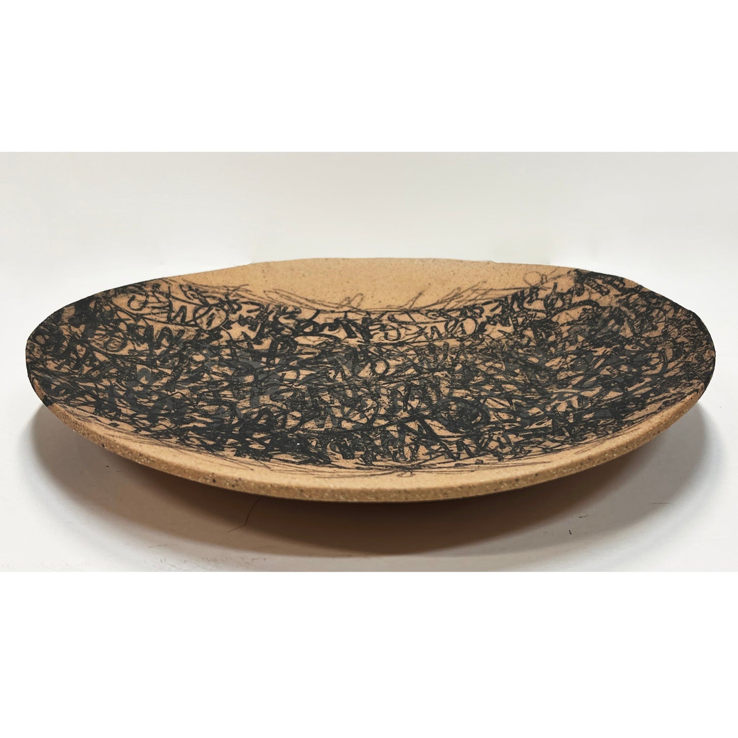Medium Raw Brown Platter - Petroff Gallery -  - Marla Buck - Medium Raw Brown Platter