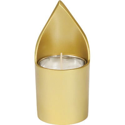 Memorial Candle Holder Gold - Petroff Gallery - Judaica