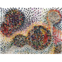 Metropolis 80" x 60" - Petroff Gallery - Mixed Media Art