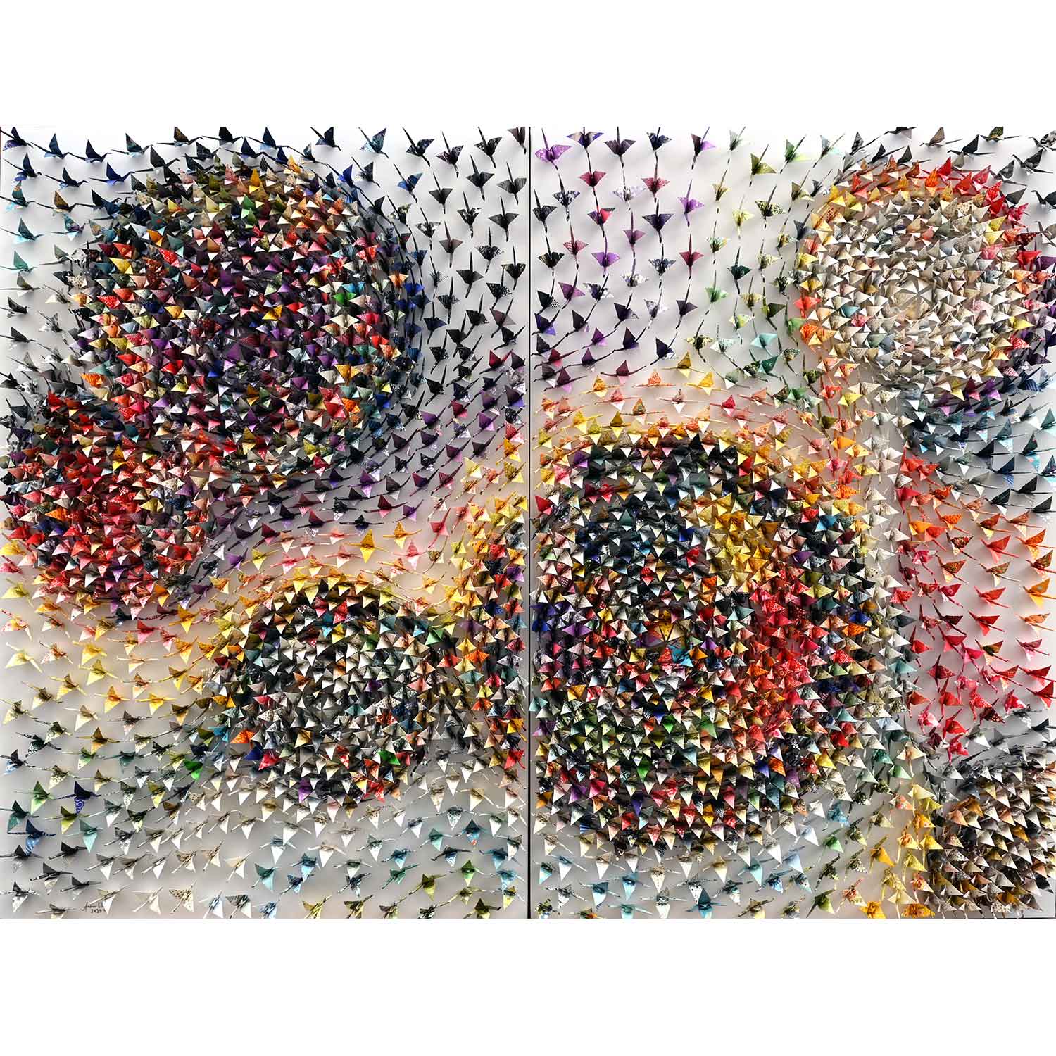 Metropolis 80" x 60" - Petroff Gallery - Mixed Media Art