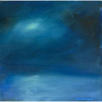 Midnight Moon 16" x 16" - Petroff Gallery - Painting