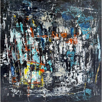 Midnight Pulse 1 12" x 12" - Petroff Gallery - Painting