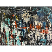 Midnight Pulse 1 12" x 12" - Petroff Gallery - Painting