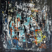 Midnight Pulse 2 12" x 12" - Petroff Gallery - Painting