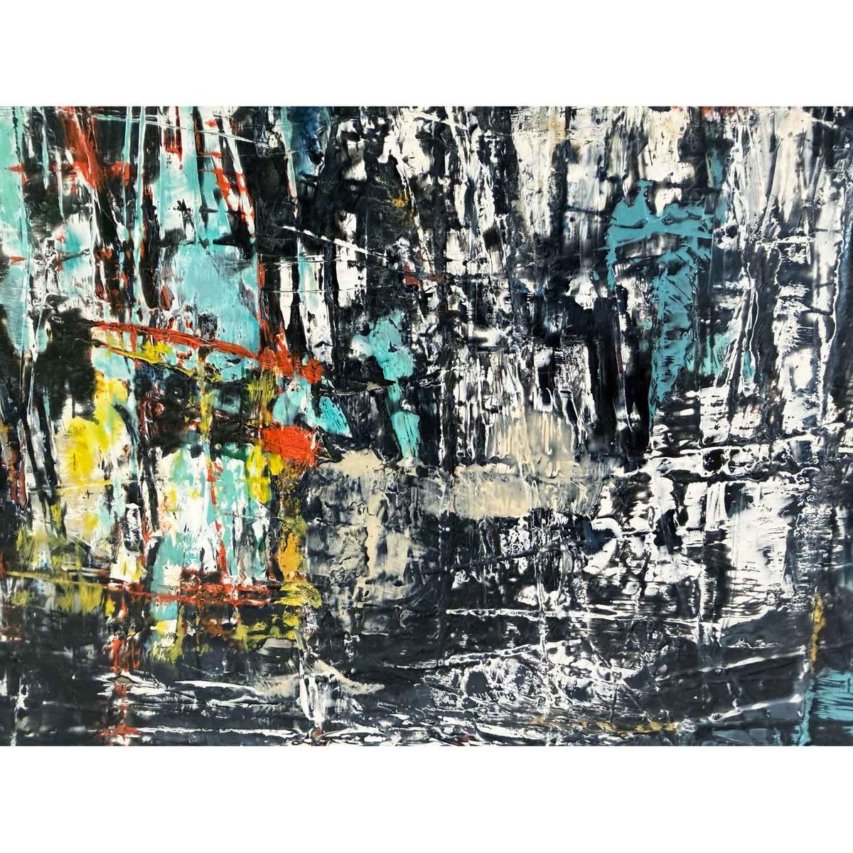 Midnight Pulse 1 12" x 12" - Petroff Gallery - Painting