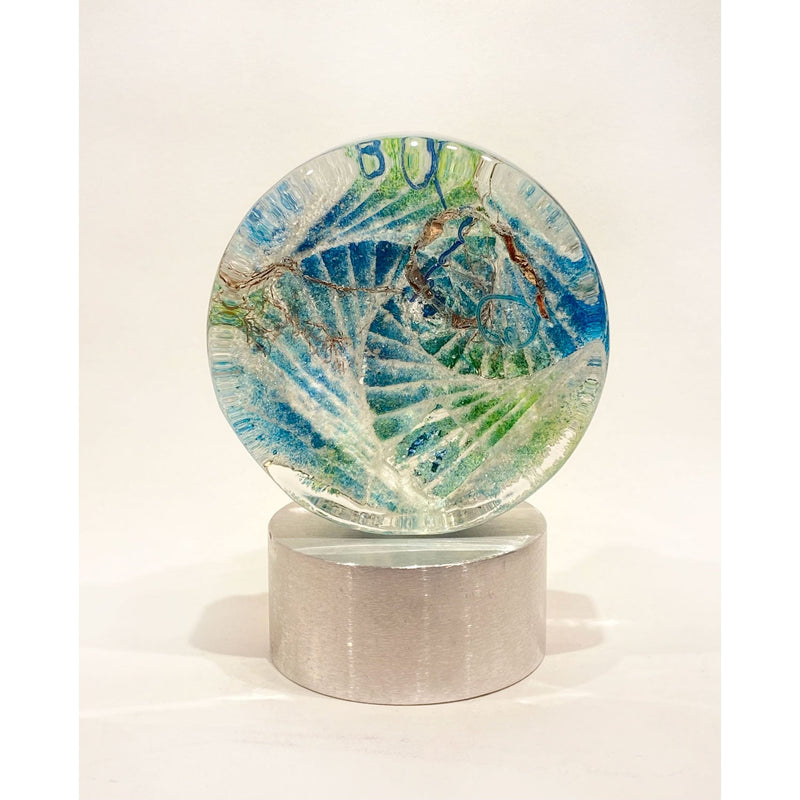 Mini Mandala Square Spiral - Petroff Gallery - Glass Art