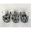 Mini Twisty Cup Black & White Set - Petroff Gallery - Glass Art