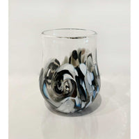 Mini Twisty Cup Black & White Set - Petroff Gallery - Glass Art