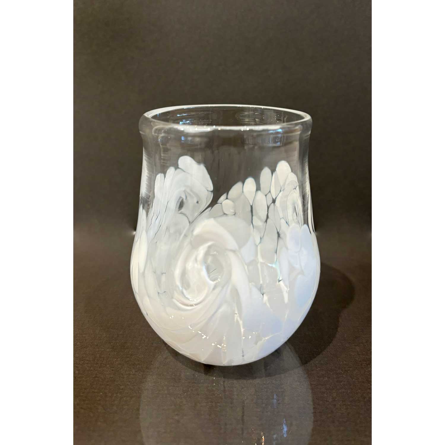 Mini Twisty Cup White Set - Petroff Gallery - Glass Art