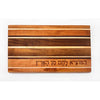 Mixed Wood Stripe Board with Hamotzi Petroff Gallery 