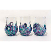 Moonbeam Twisty Cup Set - Petroff Gallery - Glass Art